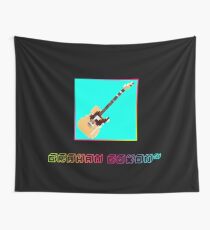 Graham Coxon signature guitar pixel art Wall Tapestry
