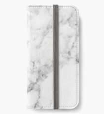 Monogramm Rosenmarmor A iPhone Flip-Case/Hülle/Klebefolie