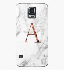 Monogram rose marble A Case/Skin for Samsung Galaxy