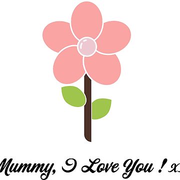 Sticker for Sale avec l'œuvre « Une petite fleur pour ma chère maman.  Maman