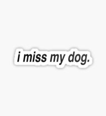 I miss my dog Sticker