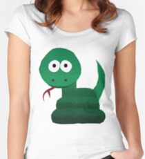 Snake Women's Fitted Scoop T-Shirt