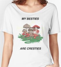 My Besties Are Cresties (black text, straight across) Women's Relaxed Fit T-Shirt