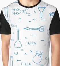 Chemistry, biology. Scientific, education elements Graphic T-Shirt