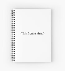 Cuaderno de espiral Es de una vid.