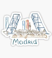 Madrid Panorama Sticker