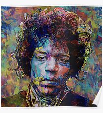 Jimi Acrylic Style Art Poster