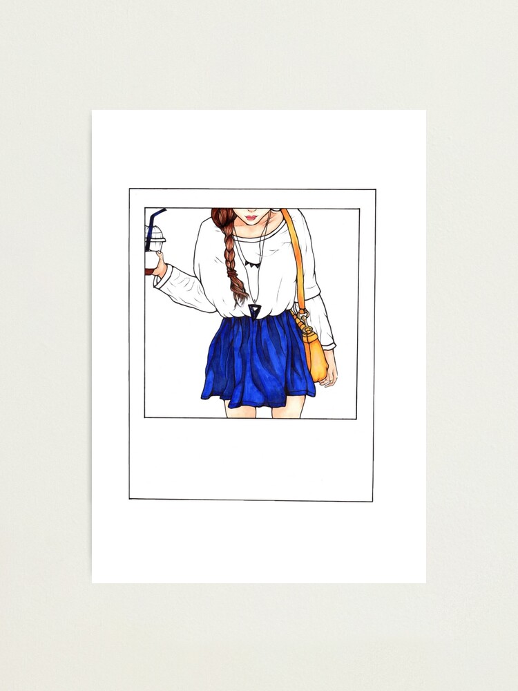 Polaroid Tumblr Fashion Girl Artsyfeebs Photographic Print By