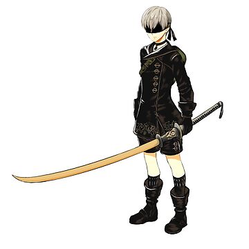 Nier Automata 2B Nier Automata Sword Anime Matte Finish Poster