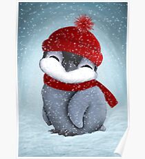 Baby penguin Poster