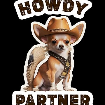 Chihuahua with 2024 cowboy hat