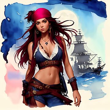 Poster for Sale avec l'œuvre « La fille du roi pirate » de l'artiste  ForYouShop