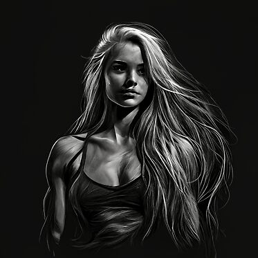 Girl with Long hairs dark