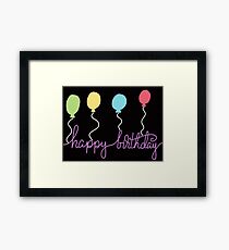 Happy birthday Framed Print