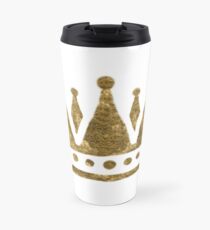 Gold Crown Drawing Travel Mug