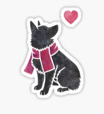 Watercolour Schipperke Sticker