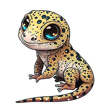 Sparkly Adorable Smiling Leopard Gecko Variation 2!