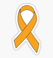 Orange Awareness Ribbon Sticker