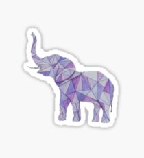 Pegatina elefante púrpura