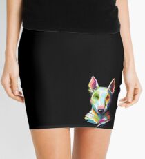 Bull Terrier Colorful Painting Mini Skirt