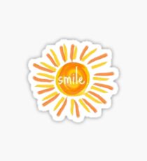 smile sunshine Sticker