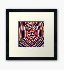 anti bad vibe shield Framed Print