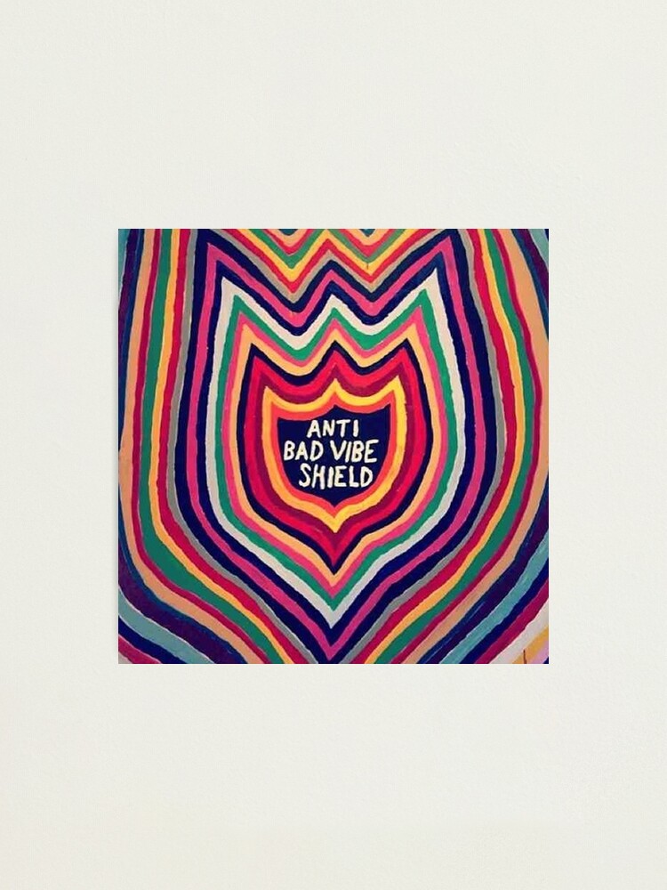 Alternate view of anti bad vibe shield Photographic Print