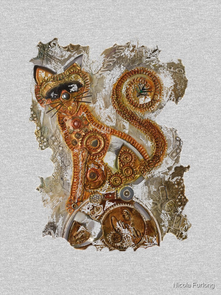CRAZY STEAMPUNK CAT by nicolafurlong
