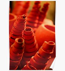 Red Geometries Poster