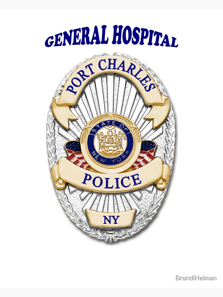 "Port Charles Police Department" Sticker by BrandiHelman Redbubble