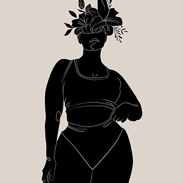 Beautiful Black Woman - Abstract Material Design - Plus Size Women Art  Print for Sale by artswag