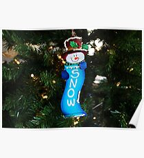 A Long Snow Ornament- horizontal Poster