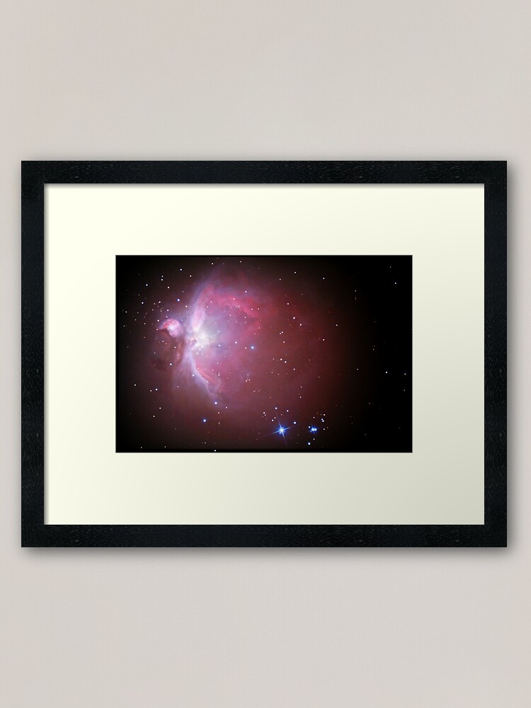 Alternate view of M42 nebula in orion Framed Art Print