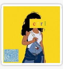 sza ctrl alternate cover Sticker