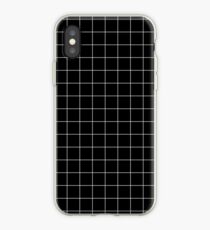 BLACK GRIDS DESIGN iPhone Case