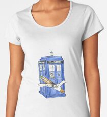 11th Doctor's Tardis, Sonic, and Saying Women's Premium T-Shirt