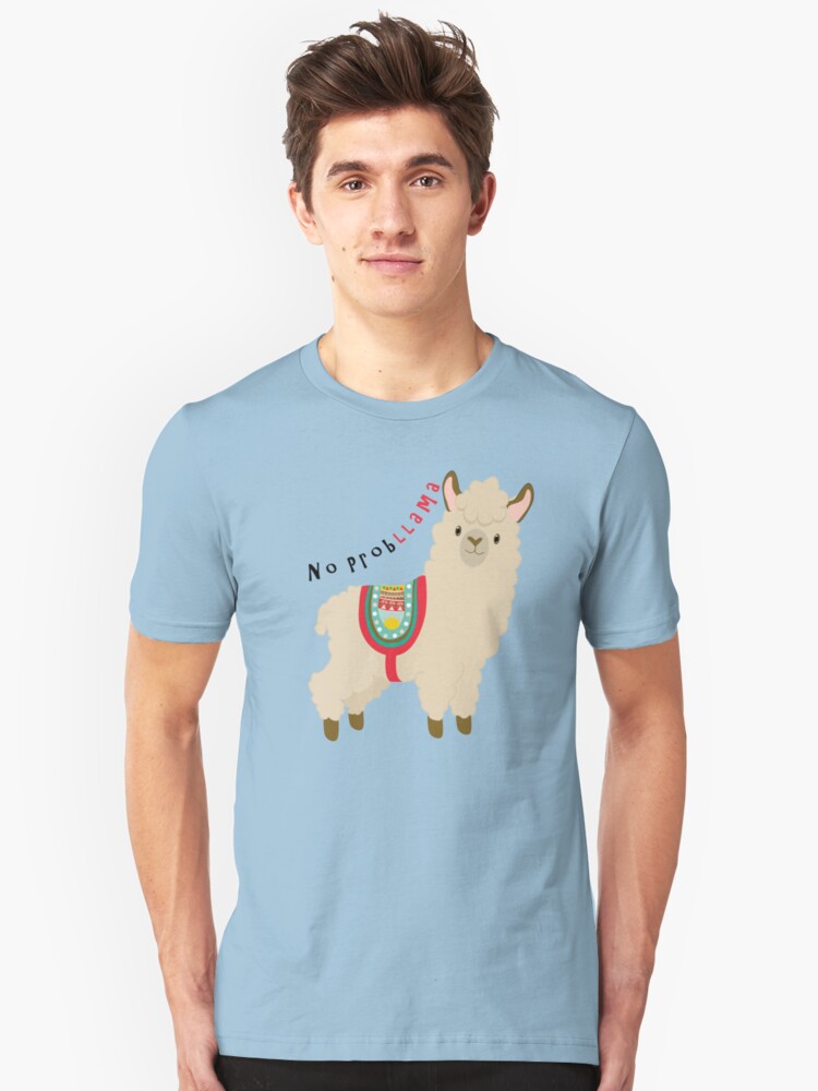 No Probllama Llama Toddler T-Shirt Funny Quote Saying Cute Gift