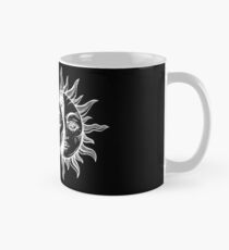 Taza clásica Vintage Sun y Moon Eclipse Solar
