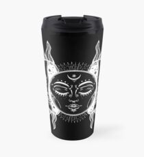 Vintage Sun and Moon Solar Eclipse Travel Mug