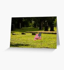 Memorial Flag 1 Greeting Card