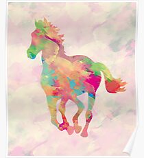 Abstract horse Poster