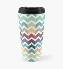 Watercolor Chevron Pattern Travel Mug