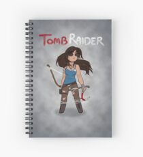 A Smol Tomb Raider Spiral Notebook