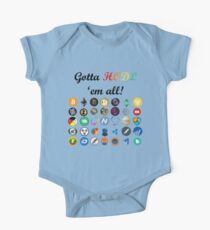 Bitcoin T-Shirt Crypto Digital Währung BTC Mining Coins HODL Baby Body Kurzarm