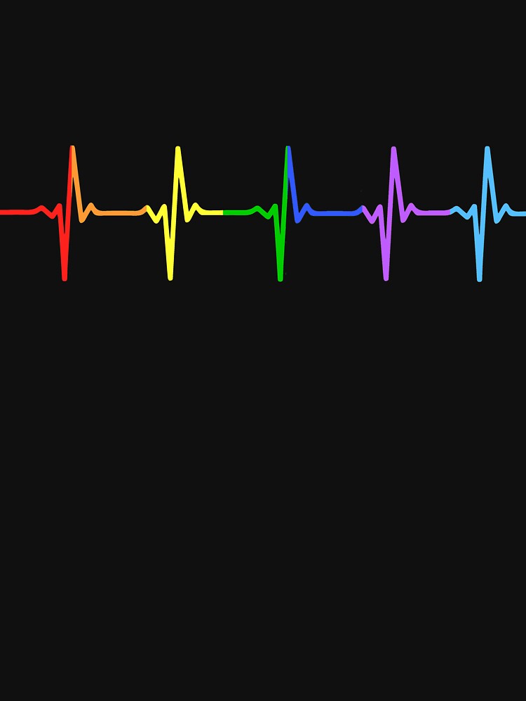 Regenbogen Puls Hearbeat LGBT von thingsandthings