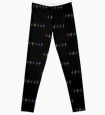 Rainbow Pulse Hearbeat LGBT Leggings