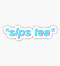 Pegatina sorbos de té