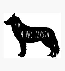 Dog Person Photographic Print