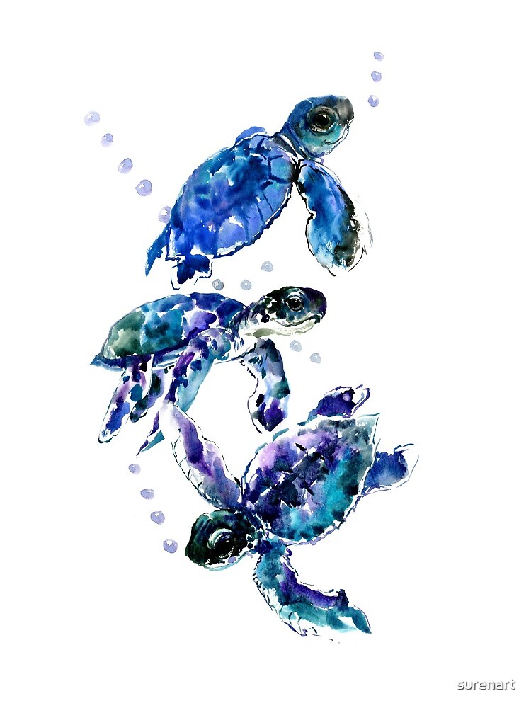 Three Sea Turtles by surenart