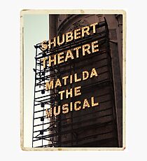 Shubert Theatre, Broadway, NYC- Matilda The Musical - Kodachrome Postcards Photographic Print